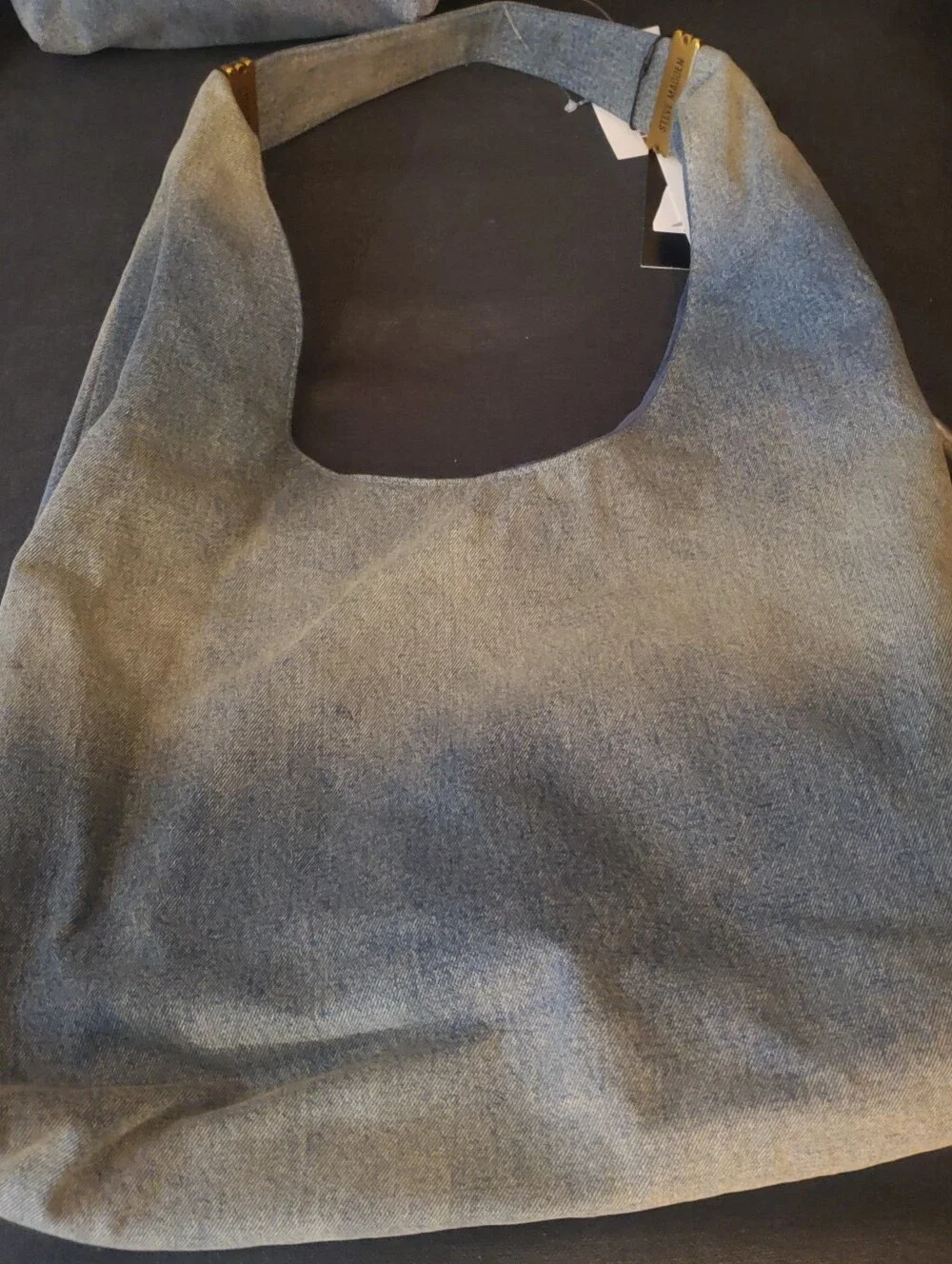 Steve Madden DEMPSEY Denim Hobo with Matching Logo Crossbody NWT